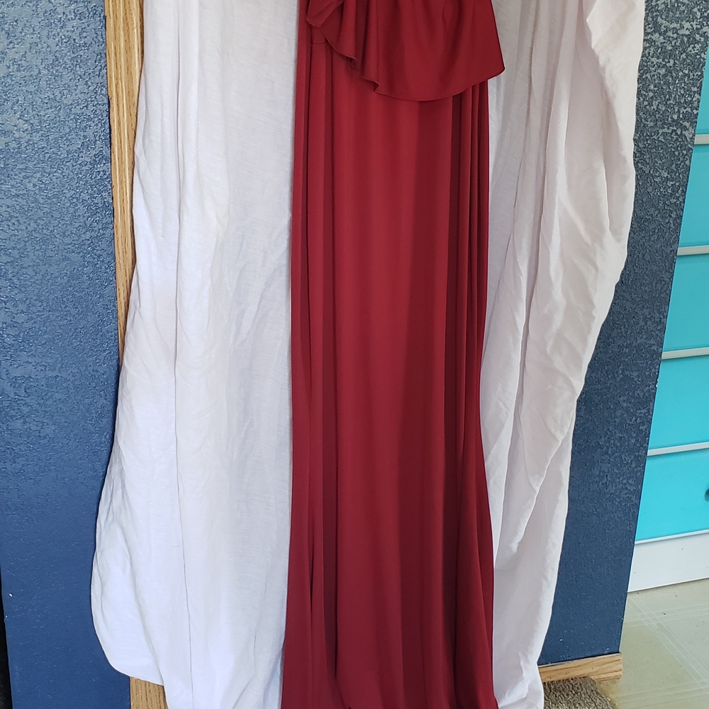 Molli Red Asymmetrical One Shoulder Gown for Prom
